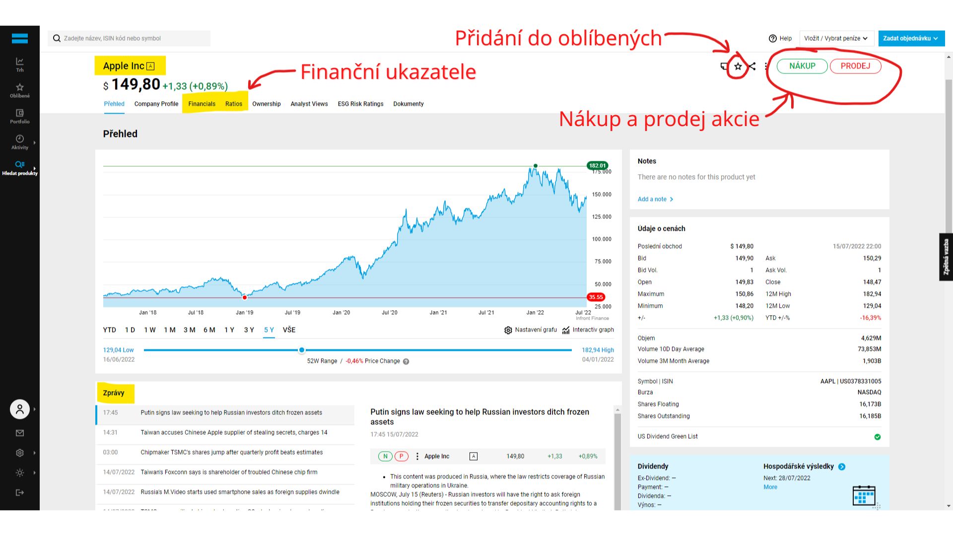 jak koupit akcie na degiro